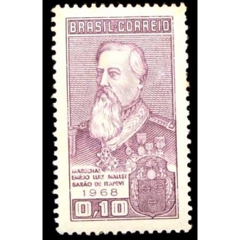 Selo postal do Brasil de 1968 Barão de Itapevi M