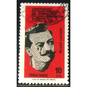 Imagem similar à do selo postal do Brasil de 1968 Francisco V. Caldas Jr U