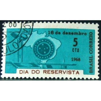 Selo postal do Brasil de 1969 Dia do Reservista MCC