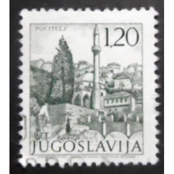 Selo postal da Iugoslávia de 1972 Mosque in Počitelj