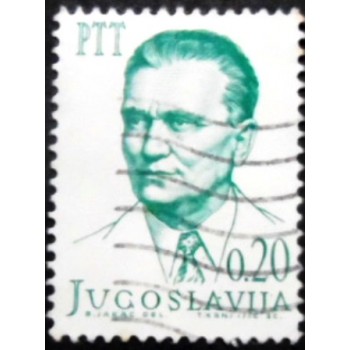 Selo postal da Iugoslávia de 1966 Josip Broz Tito 20