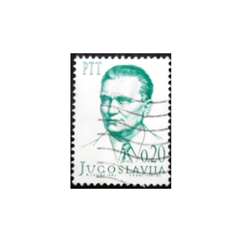 Selo postal da Iugoslávia de 1966 Josip Broz Tito 20