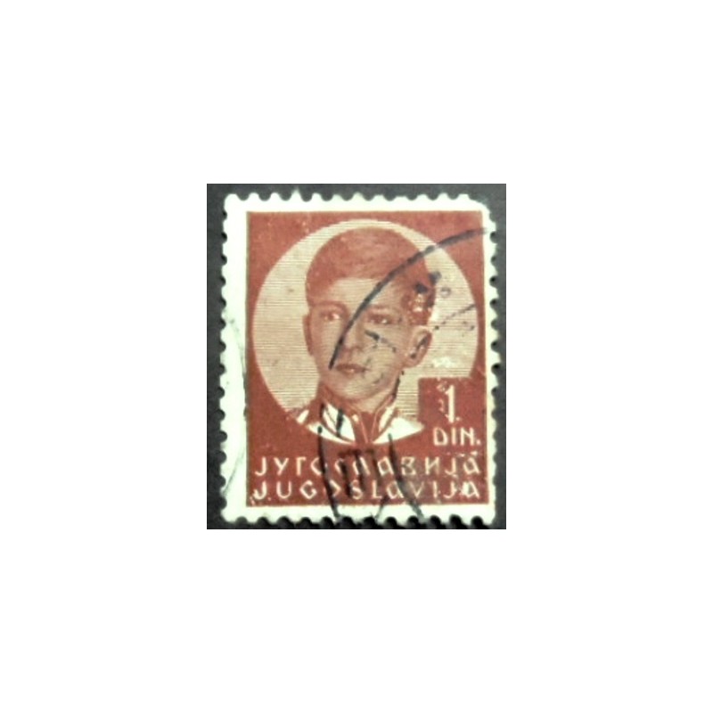 Selo postal da Iuguslávia de 1935 King Peter II 1