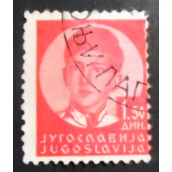 Imagem similar à do selo postal da Iugoslávia de 1935 King Peter II 1,5
