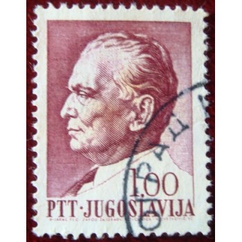 Imagem similar à do selo postal da Iugoslávia de 1967 Josip Broz Tito 1
