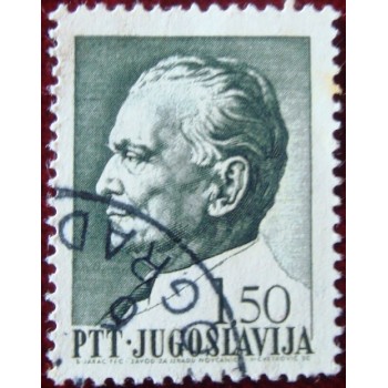 Imagem similar à do selo postal da Iugoslávia de 1968 Josip Broz Tito