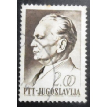 Imagem similar à do selo postal da Iugoslávia de 1968 Josip Broz Tito 2
