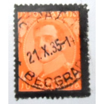 Selo postal da Iugoslávia de 1934 King Alexander Memorial 4