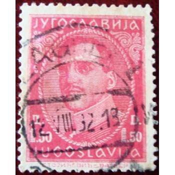 Imagem similar à di selo postal da Iugoslávia de 1932 King Alexander 1,50 U