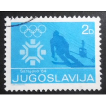 Selo postal da Iugoslávia de 1983 Olympic Games Sarajevo