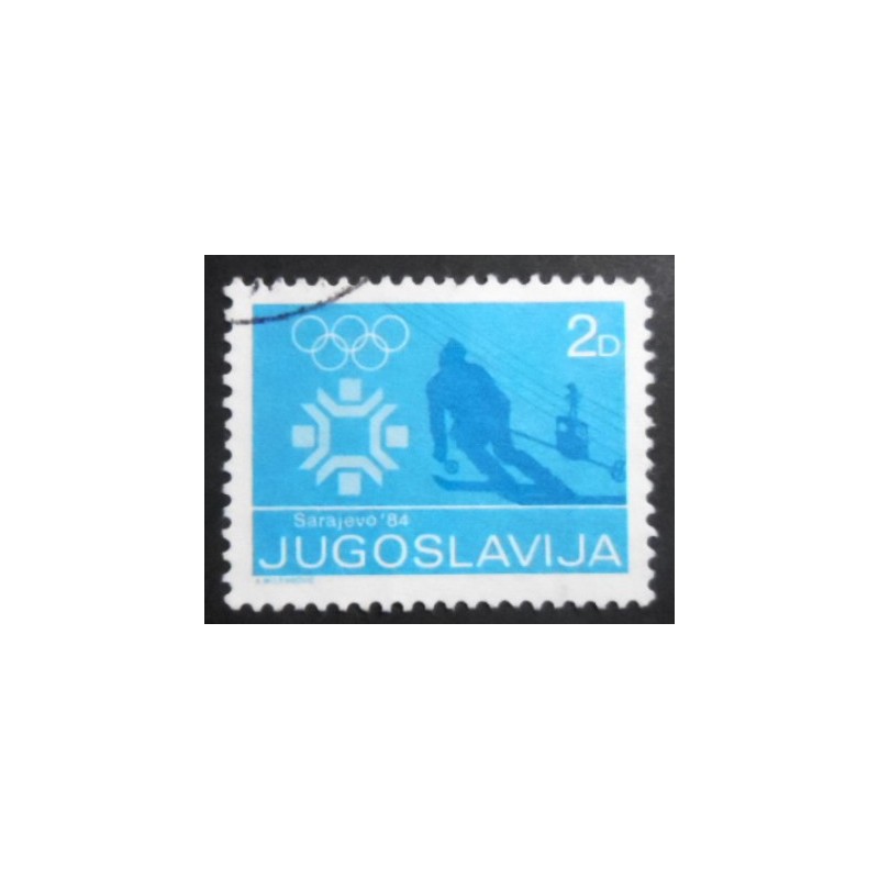 Selo postal da Iugoslávia de 1983 Olympic Games Sarajevo