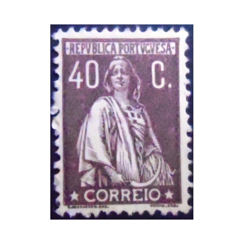 Imagem do selo postal anunciado de Portugal de 1924 Ceres 40