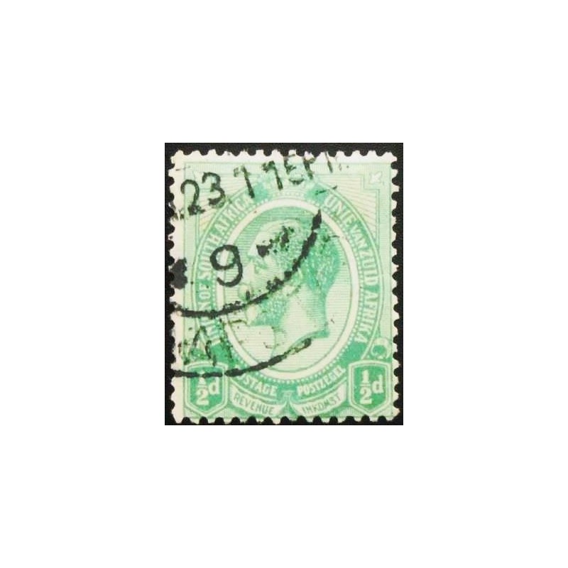 Imagem similar à do selo postal da África do Sul de 1913 - King George V ½