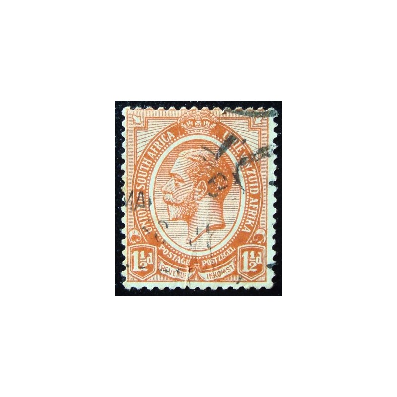 Selo postal da África do Sul de 1920 King George V 1½