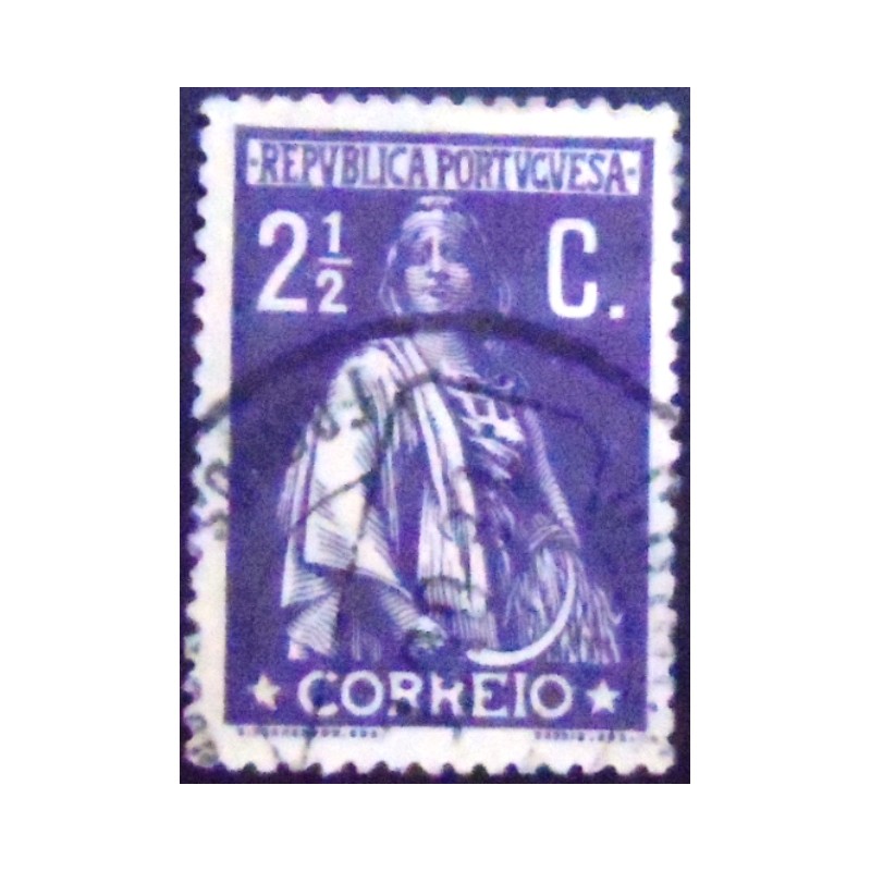 Imagem similar à do selo postal anunciado de Portugal de 1912 Ceres 2½