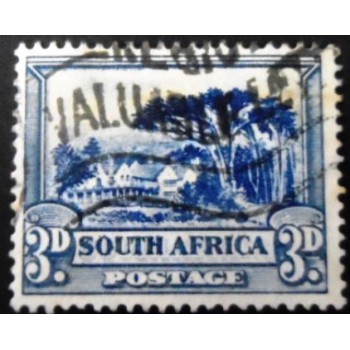 Selo postal da África do Sul de 1933 Groote Schuur 3 South