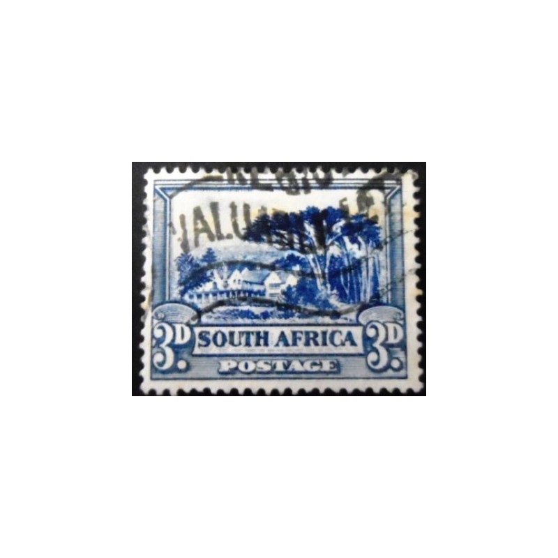 Selo postal da África do Sul de 1933 Groote Schuur 3 South