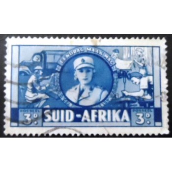 Selo postal da África do Sul de 1941 Women's Auxiliary Services Suid