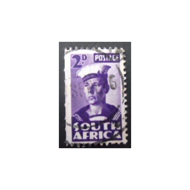 Selo postal da África do Sul de 1943 Sailor South 2 arp