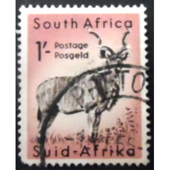 Selo postal da África do Sul de 1954 Greater Kudu