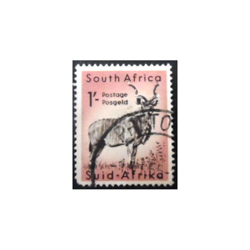 Selo postal da África do Sul de 1954 Greater Kudu