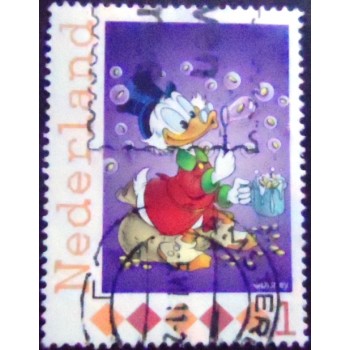 Imagem do selo postal anunciado da Holanda de 2010 Dagobert blows bubbles