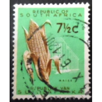 Selo postal da África do Sul de 1961 Maize SEV