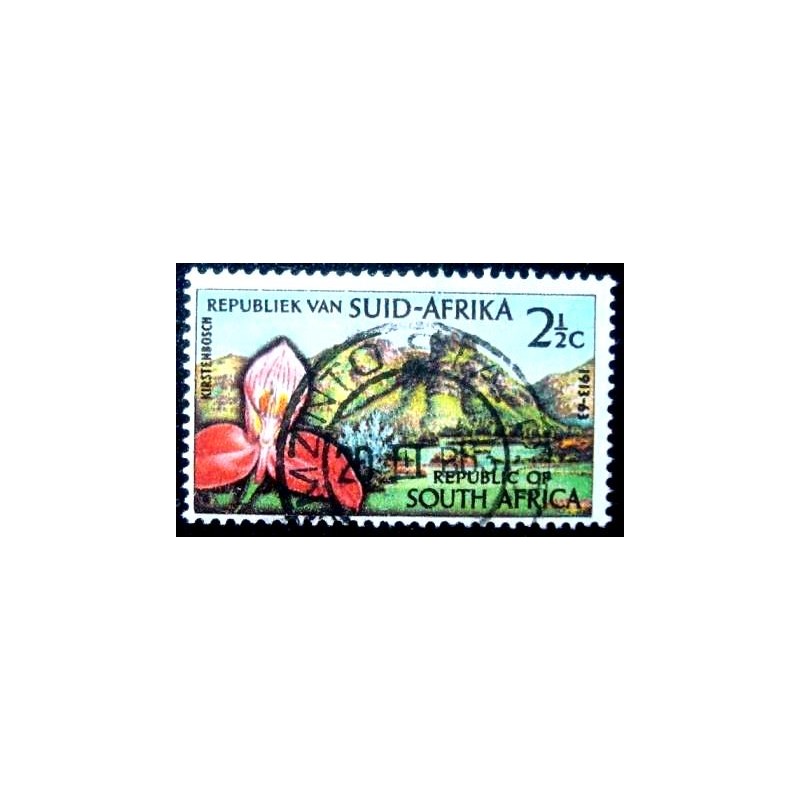 Selo postal da África do Sul de 1963 Kirstenbosch Botanic Gardens