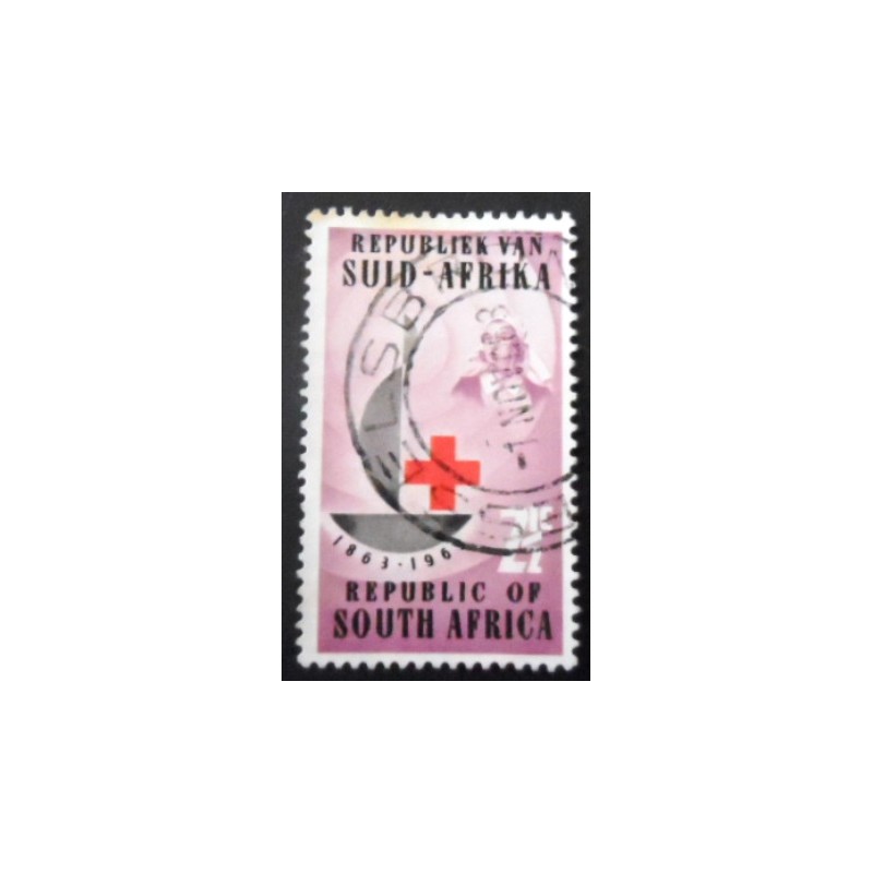 Selo postal da África do Sul de 1963 Centenary of Red Cross