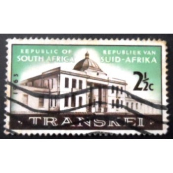 Imagem similar à do selo postal da África do Sul de 1963 Transkei Legislative Assembly U