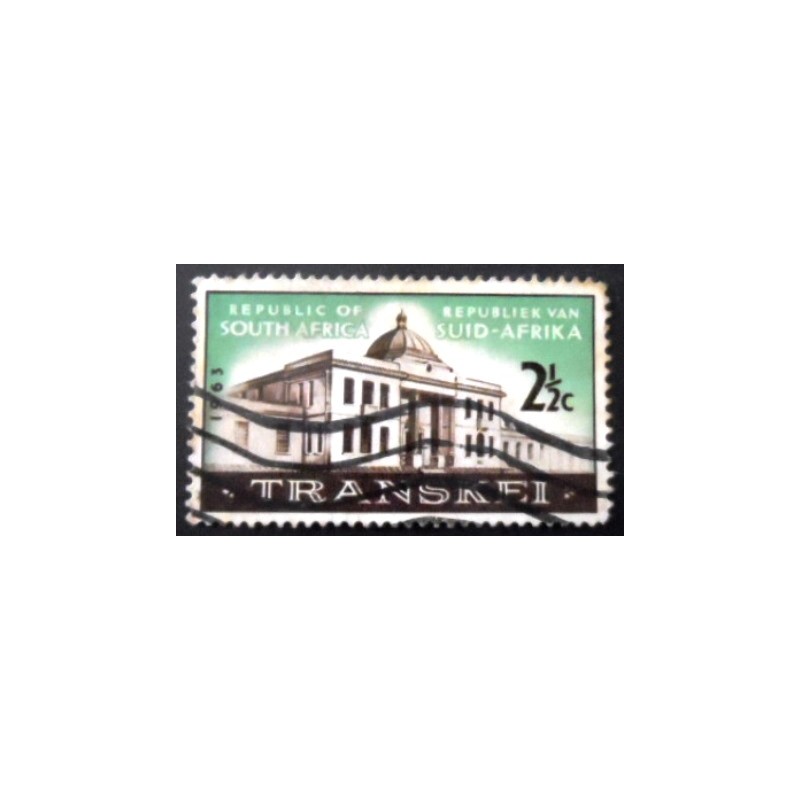 Imagem similar à do selo postal da África do Sul de 1963 Transkei Legislative Assembly U