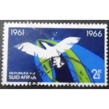 Selo postal da África do Sul de 1966 Bird Suid