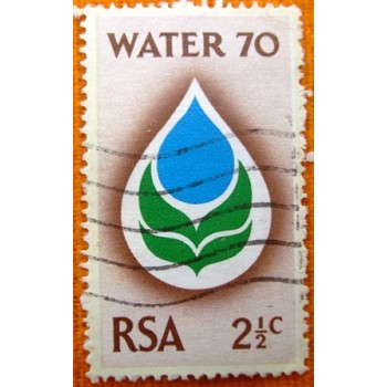 Selo postal da África do Sul de 1970 Water management year