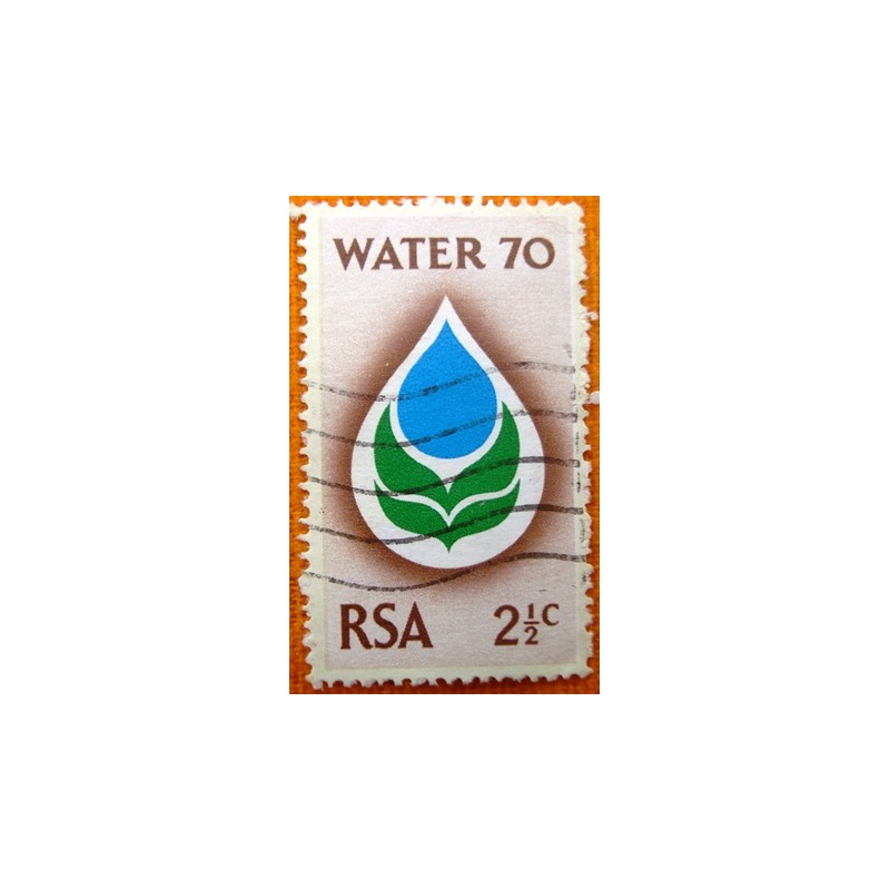 Selo postal da África do Sul de 1970 Water management year