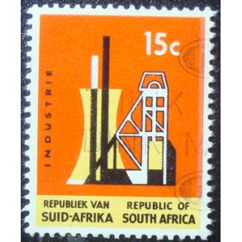 Selo postal da África do Sul de 1970 Part of a mine
