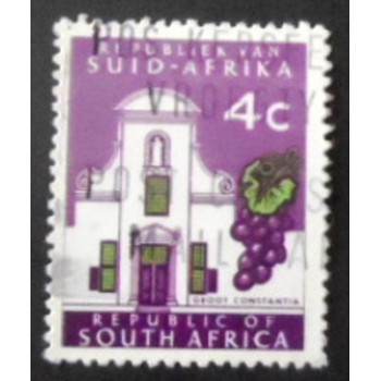 Selo postal da África do Sul de 1971 Groot Constantia