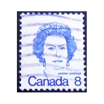 Imagem similar à do selo postal anunciado do Canadá de 1973 Queen Elizabeth II 8