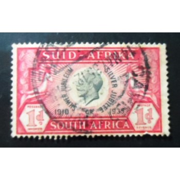 Selo postal da África do Sul de 1935 King George V Silver