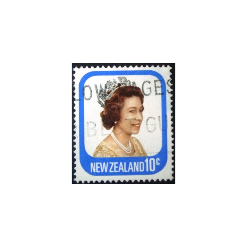 imagem similar à do selo postal anunciado da Nova Zelândia de 1977 Queen Elizabeth II 10