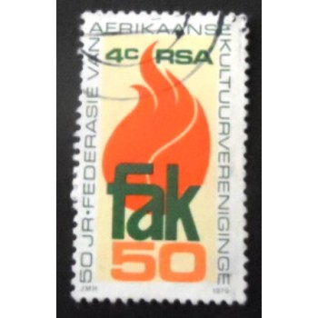 Selo postal da África do Sul de 1979 Afrikaans Cultural Societies