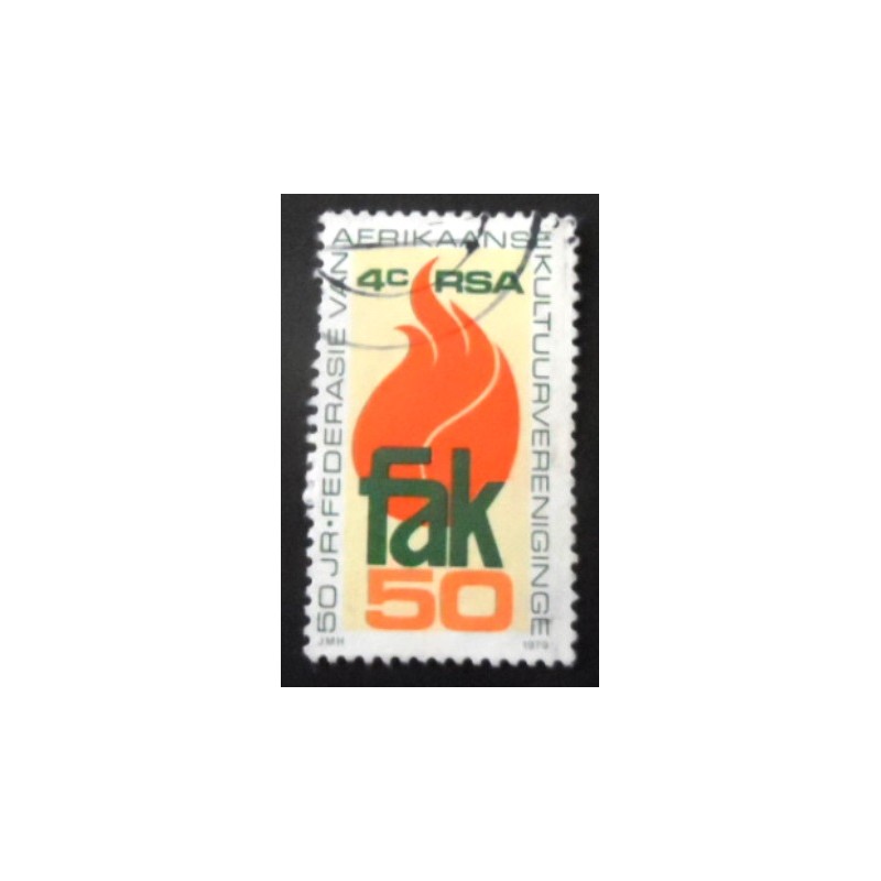 Selo postal da África do Sul de 1979 Afrikaans Cultural Societies