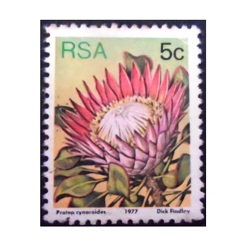 Selo postal da África do Sul de 1982 King protea C