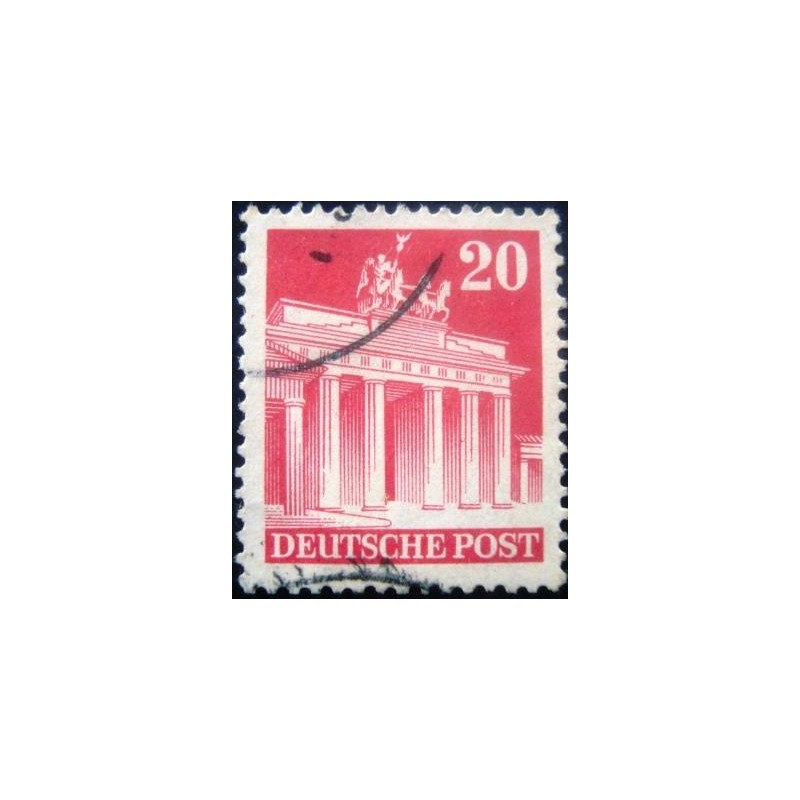 Imagem similar à do selo postal anunciado da Alemanha de 1948 Brandenburg Gate 20