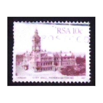 Selo postal da África do Sul de 1982 City Hall Pietermaritzburg