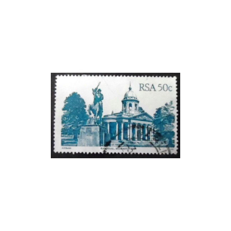 Selo postal da África do Sul de 1983 Raadsaal