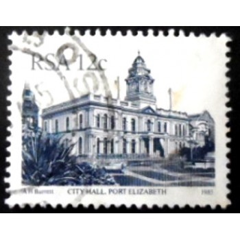 Imagem similar à do selo postal da África do Sul de 1986 City Hall Port Elizabeth