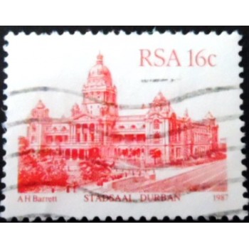 Imagem similar à do selo postal da África do Sul de 1987 City Hall Durban