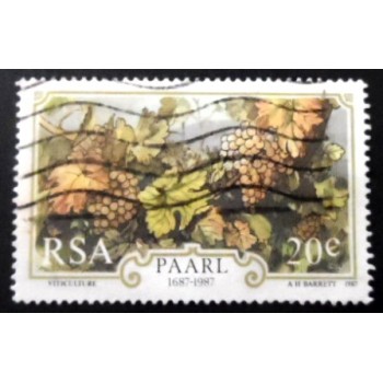 Selo postal da África do Sul de 1987 Tercentenary of the city of Paarl