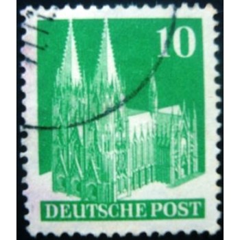 Imagem similar à do selo postal anunciado da Alemanha de 1948 Cologne Cathedral 60 IWG