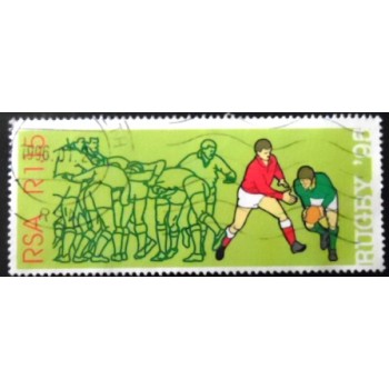 Selo postal da África do Sul de 1995 Rugby